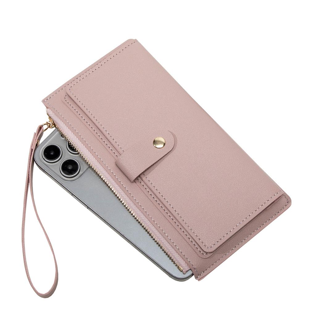New women's wallet lightweight and simple zipper buckle wallet fashionable multi-card long wallet