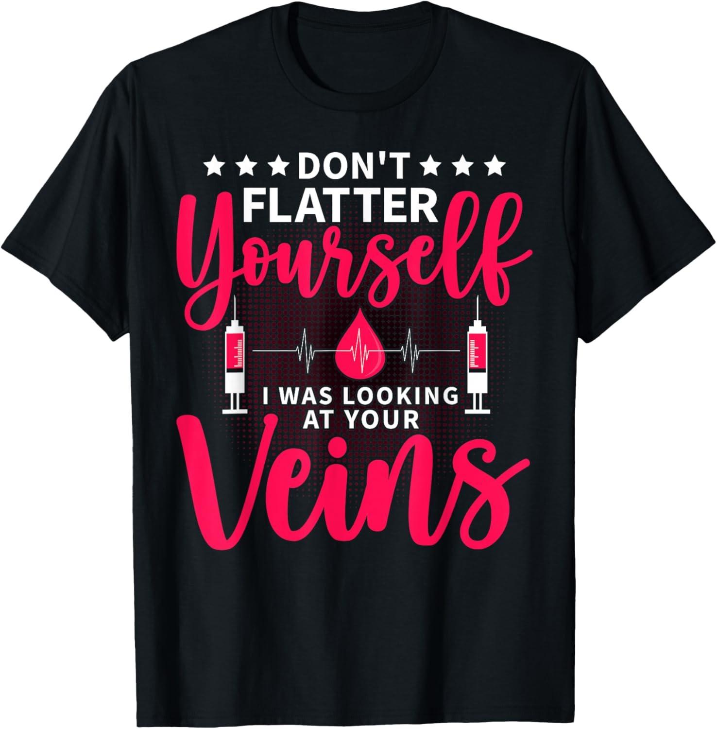 Phlebotomist Phlebotomy Technician Venipuncture Novelty T-Shirt S разноцветный