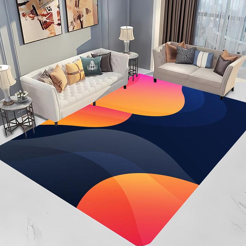 Abstract Colour Art Large Area Carpets for Home Living Room Children's Bedroom Sofa Doormat Kitchen Floor Rugs Anti-slip Decor