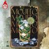 1pc Mojito Metal Sign 8x12 Tropical Cocktail Wall Decor Mint Lime Ice Art for Bar Restaurant Garage Home