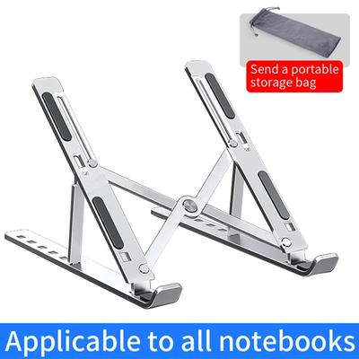 Laptop-Halter aus Aluminiumlegierung, verstellbar, faltbar, rutschfest, universeller Schreibtisch-Handyhalter, Ständer für Notebook-Computer