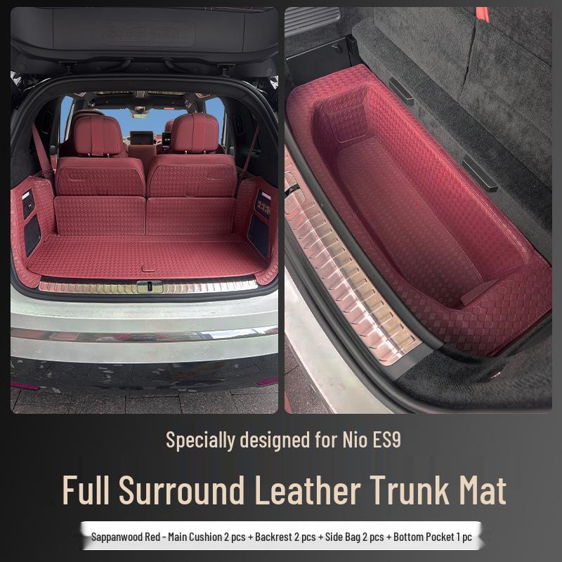 Full Coverage Trunk Mat for 26 NIO ES9 Models: Seat Back & Tail Box Interior Accessory