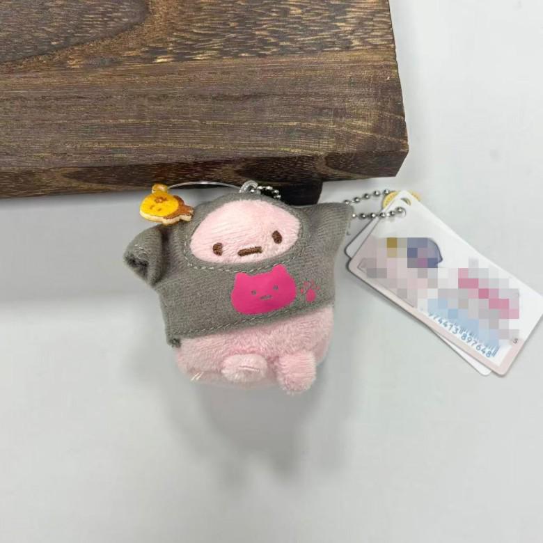 Animal Plush Dolls: Cats, Penguin, Pork Cutlet, and Bear. Hand-Held Bags & Charms
