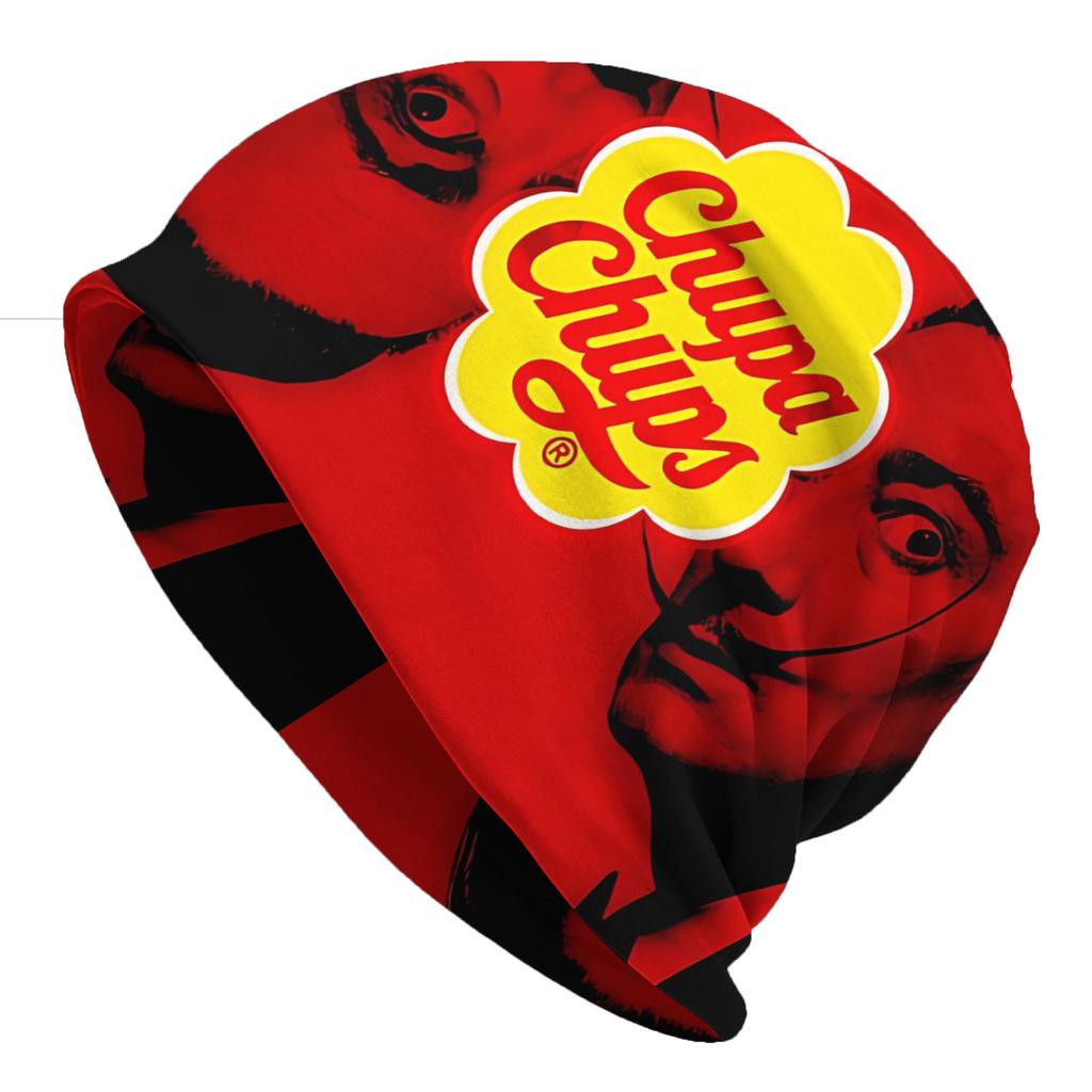 Stichhauben Hüte Unisex Damen Dünne Mütze Chupa Chups LOGO Herbst Frühling Warme Kappe Street Skullies Beanie Mützen