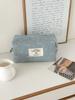 Korean Style Denim Octagonal Bag for Earphones, Lipstick, and Skincare Essentials