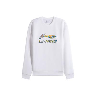 Li Ning Round Neck Pullover Sports Lifestyle Comfortable Versatile Simple Fashionable Vitality Sweatshirt Unisex Sweatshirt AWDVH37-2