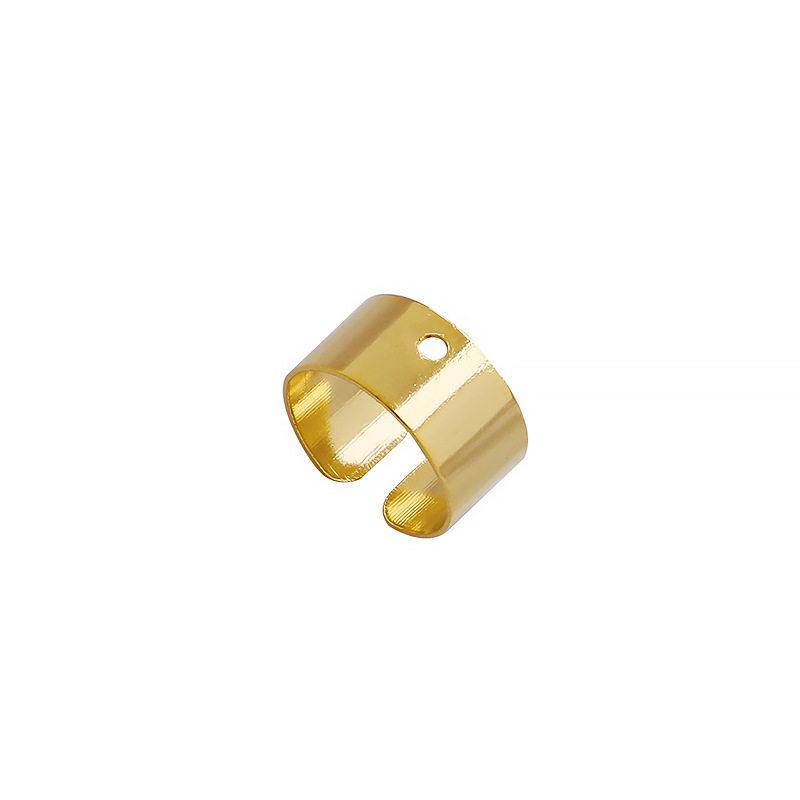 14K Gold Plated Colorfast C-shaped Ear Clip Clasp Earring DIY Tassel Accessories