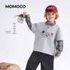 MOMOCO Boys' Trendy Faux Layered Sweatshirt