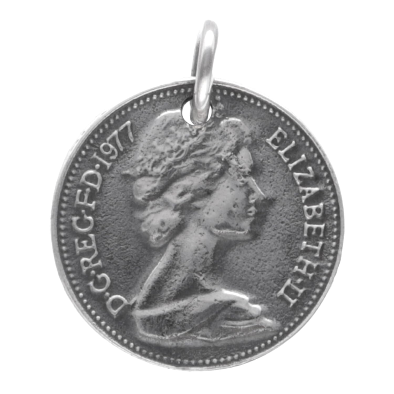 

Gin no Selectable World Coin Silver 925 Necklace Coin Necklace with Chain Coin Reversible Silver Coin Pendant [Shinjuku Kura] (G) срібний