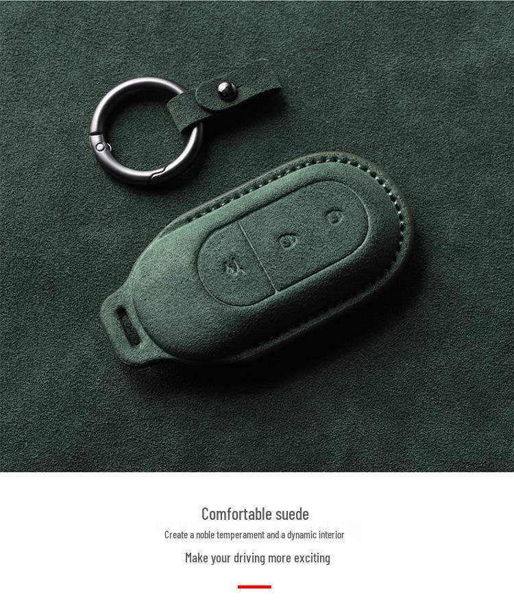Leapmotor Key Case: Full Coverage Suede Key Bag for C11, C01, T03, S01 Models - Unisex 2023 Edition