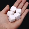 10Pcs/pack Dices Set Acrylic White Dices Teaching Props Game Accessories Mathematical Tools Round Corner Dices Set