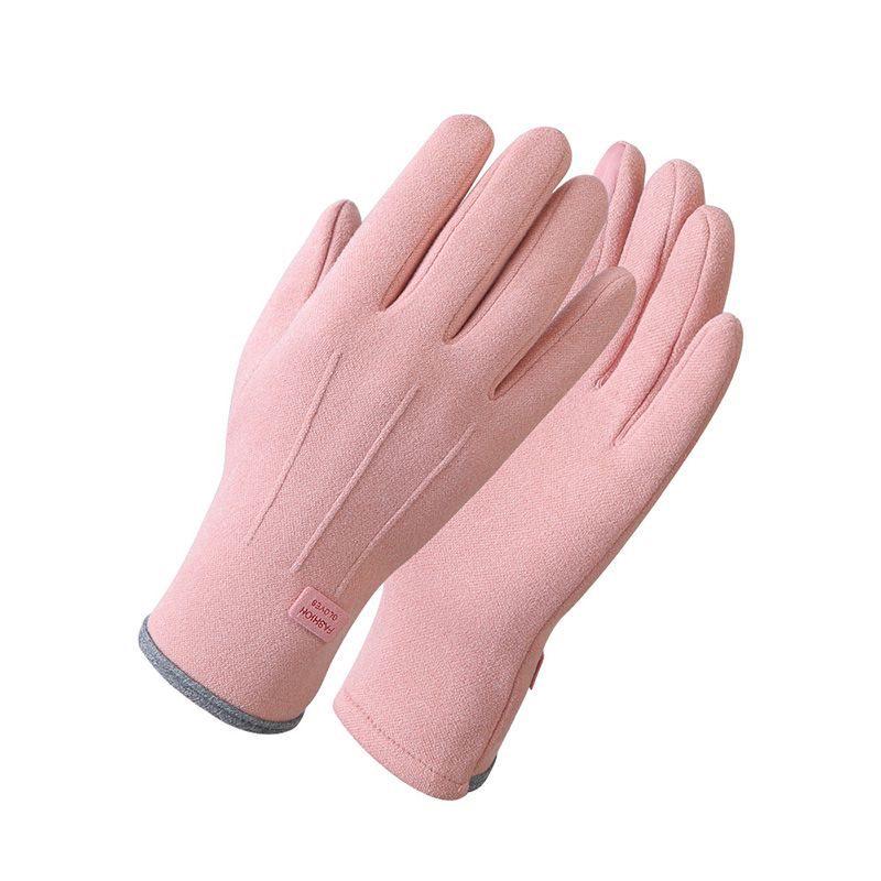 Women's and Men's Touch Screen Windproof Cycling Gloves - Thick, Warm Cotton Wool for Autumn and Winter