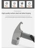 Multifunctional Outdoor Hammer: High-Carbon Steel Camping Tool with Ground Nail Puller