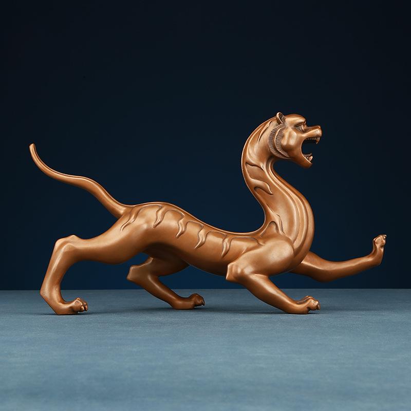 Blue Dragon White Tiger Xuanwu Zhuque Purple Copper Four Sacred Beasts Decoration Home Crafts