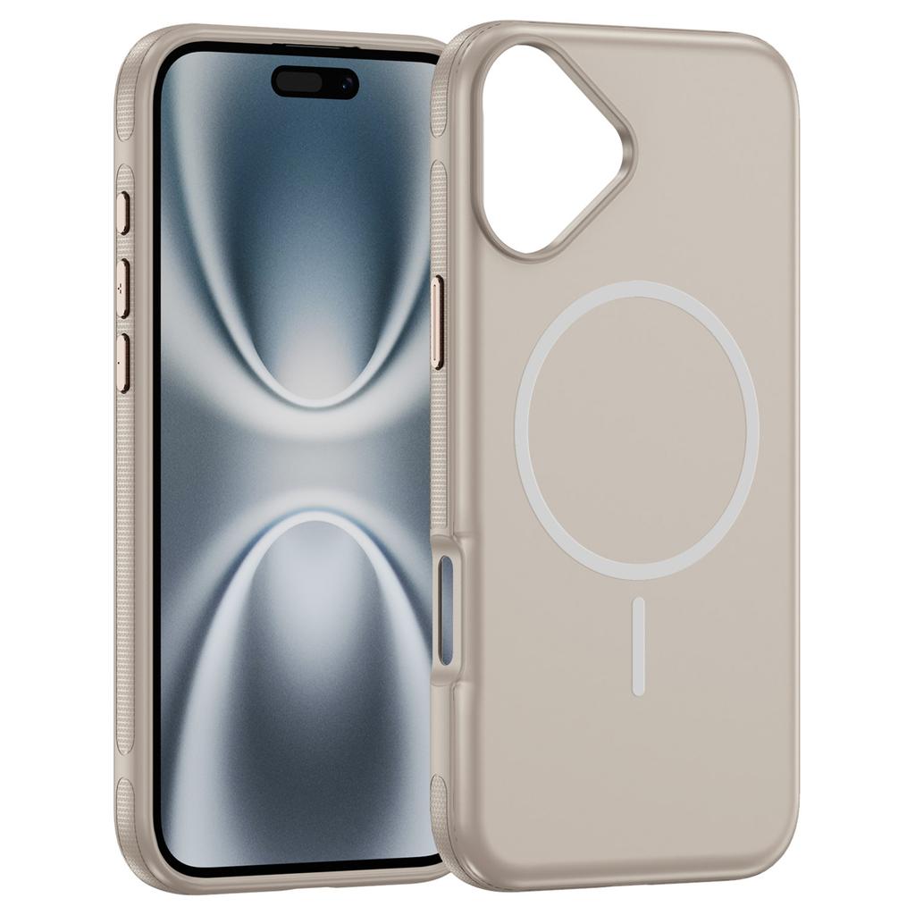 For iPhone 17 Case Compatible with MagSafe 2.8mm PC+2.2mm TPU Shockproof Hybrid Phone Cover