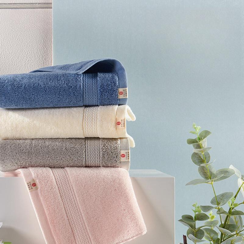 Pure cotton thickened face washing household towel, all cotton absorbent and soft shower face towel