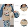 Pijamas Femininos Pijamas de Cachorro Fofos Meninas Pelúcia Macio Bonito Gola Redonda Roupas de Casa Desenhos Animados Outono e Inverno Pijamas Loli Fofos Terno Flanela Pijamas Quentes