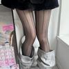 Frühling Sommer Hahnentritt Seidenstrümpfe - Damen Sexy Schwarze Rautennetz Anti-Aufreißstrumpfhose