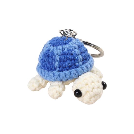 Brelok do kluczy Szydełkowy kształt żółwia Wiszący ornament Portfel Plecak Klucze samochodowe Akcesorium