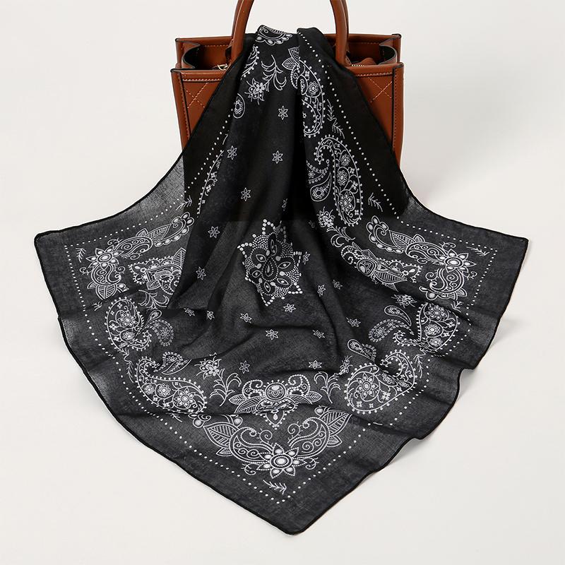 Mode Hip Hop Bandana Outdoor Unisex Schwarzes Haarband Halstuch Kopfbedeckung Handgelenkbandagen Kopftuch Quadratische Schals Taschentuch mit Aufdruck