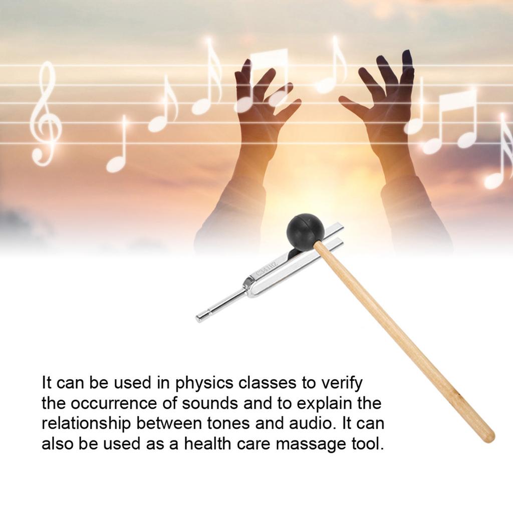 Steel Tuning Fork Instruments Tuning Vibration Health Therapy Tool Set