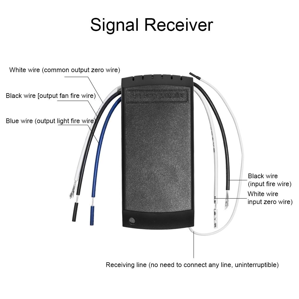 Universal Ceiling Fan Lamp Remote Control Kit AC 220V Timing Control Switch Adjusted Wind Speed Transmitter Receiver Remote