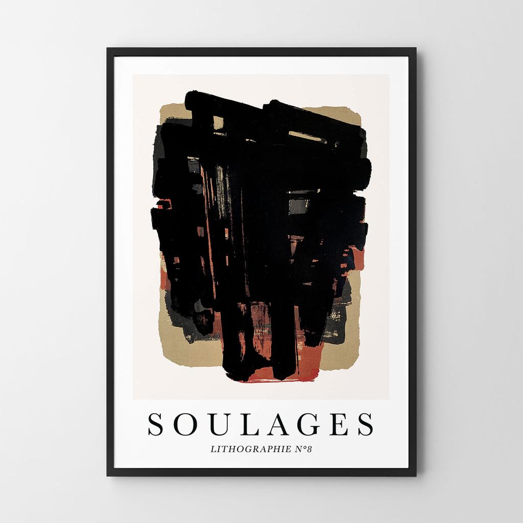 Poster Abstraction Soulages