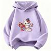 Funny Cat Cute Girls Hoodie Kids Children's Sweatshirt Cute Harajuku Hoody for Boys Autumn Winter Casual Hoodies