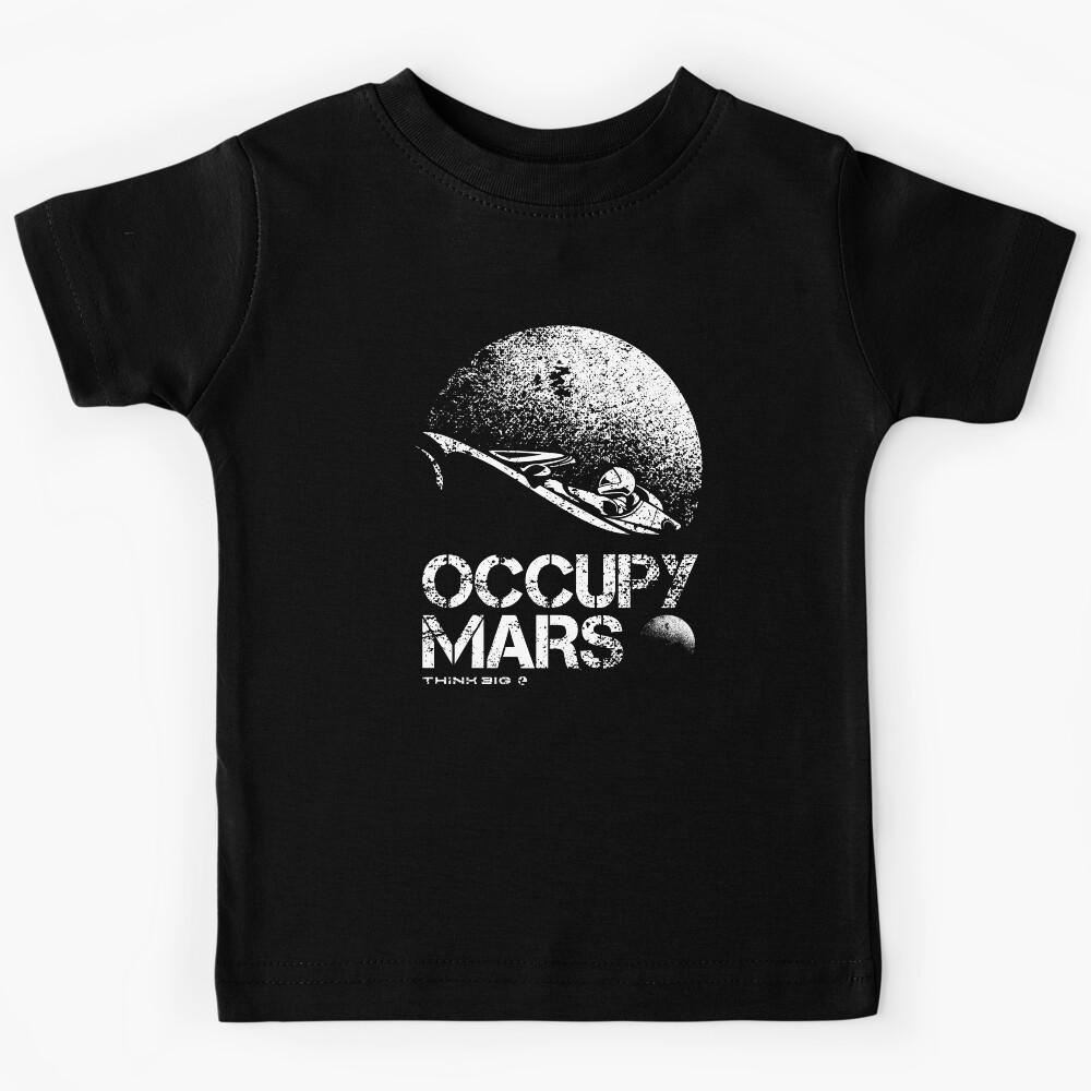 Occupy Mars Elon Musk Tesla roadster Kids T-Shirt 120
