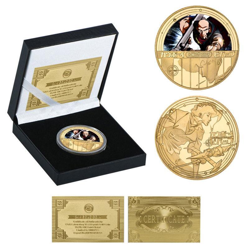 Cowboy Commemorative Coin, Anime Coin, Peripheral Commemorative Coin, Die Cast Metal Coin, Badge, Gift Collection
