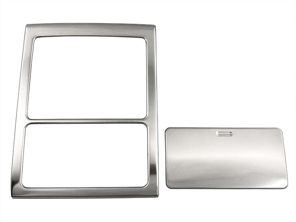 BRIGHTZ Stainless Steel Front Room Lamp Satin for Toyota Vellfire Hybrid Rings, 2-Piece, Silver, (AAHH40W/AAHH45W) [LAMP-COV-031]