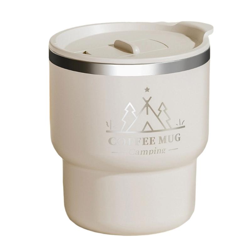 Leak Proof Stainless Steel Coffee Cup With Sealed Lid For Outdoor Camping Office Use Double Layer Insulated Travel Mug