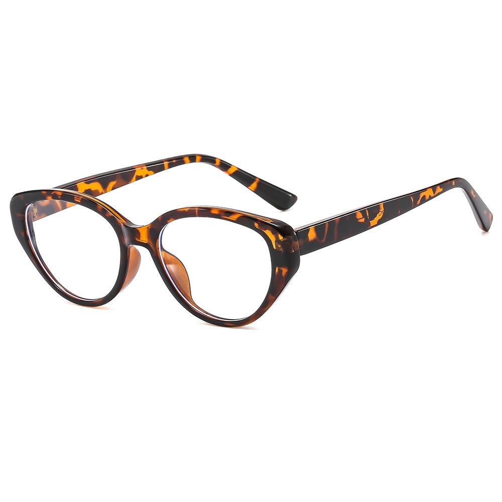 Retro Maillard Cat Eye Glasses Can Be Equipped With Myopia Lenses, Advanced Plain Frames, Women'S Anti-Blue Light Glasses