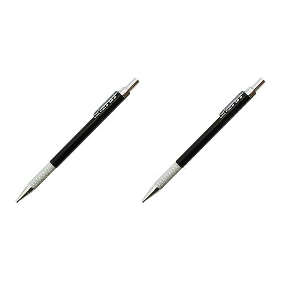 Mitsubishi Pencil Field 2 Mechanical Pencil HB M207001PHB with uni Lead and Knurled Metal Grip, 2.0mm