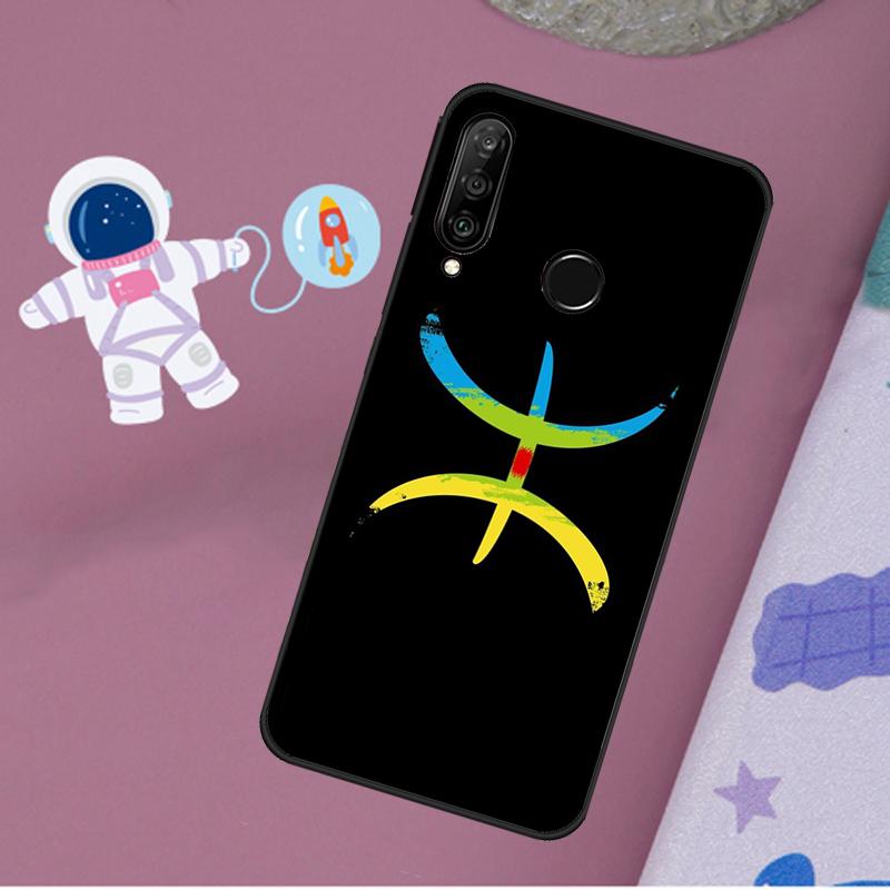 Amazigh Berber Flag For Huawei Nova 12s 12i 11i 8i Y73 Y72 Y61 Y91 Y90 Y70 Y60 9 10 SE P30 P40 Lite P60 Pro Case