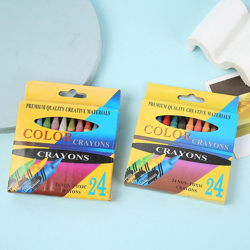 

24-Color Children’s DIY Doodle Crayons Set - Boxed Oil Pastels for Primary Students