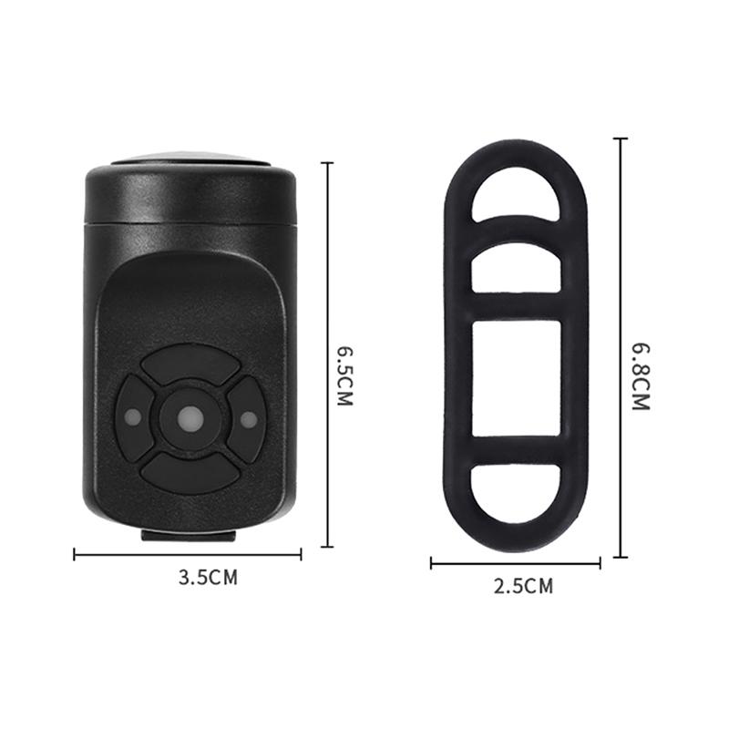 Rechargeable USB Bicycle Bell Speaker Ring Black ABS Electric Horn Loud Handlebar Alarm Bike Accessory Cycling Bell