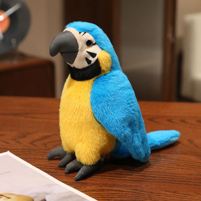Simulation Animal Parrot Plush Toy Stuffed Soft Animal Pillow Fun Toys Home Decro Birthday Gifts