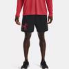 Under Armour Solid Color Elastic Waist Sports Woven Shorts Men Shorts Black 1377139-001