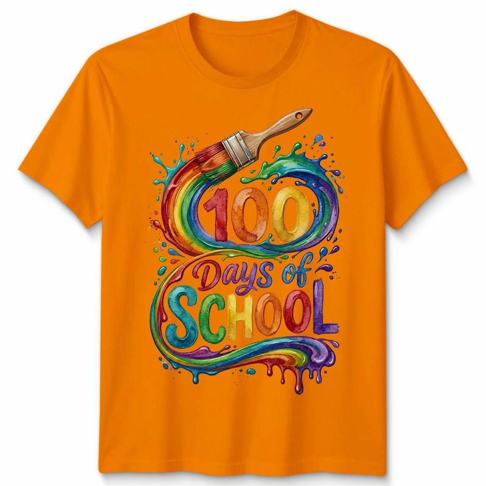 Happy 100 Days Of School Teachers Students Unisex Tshirt Unisexs Unisexs Tee