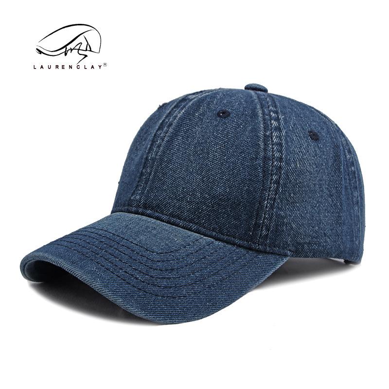 Good quality upgrade washed denim hat men's and women's spring and summer new light plate soft top baseball cap cap