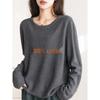 100% Pure Cotton Women's Knitted Sweater - Delicate, Skin-Friendly, Loose Fit, Plus Size, Spring/Autumn Style