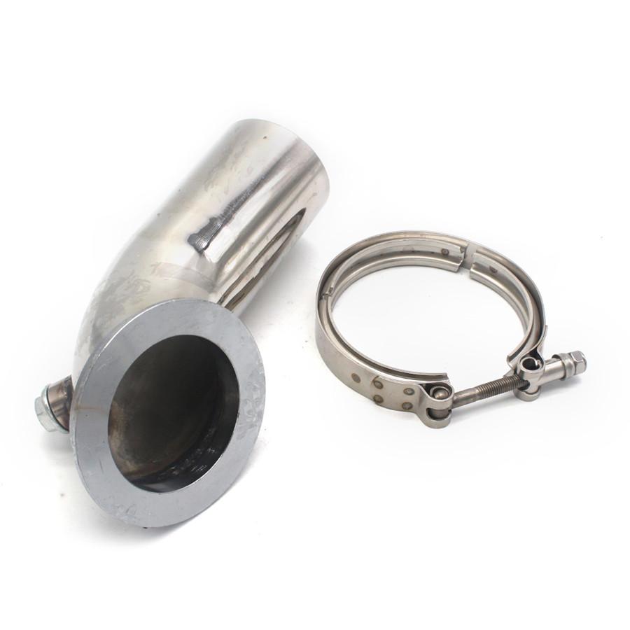 Stainless 90 Degree Downpipe Elbow V-Band Adaptor For Holset Turbo HY35 HX HE351