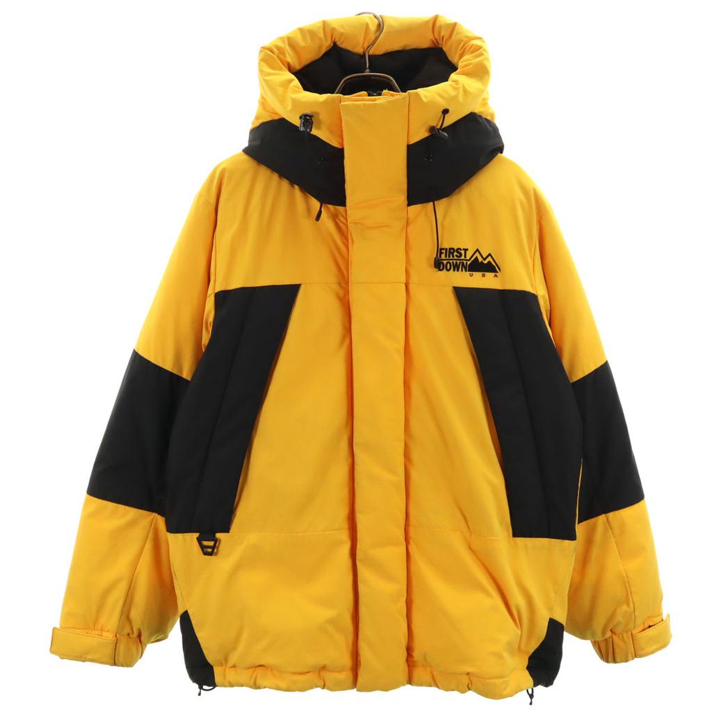 FIRSTDOWN Down jacket S yellow Men's Used