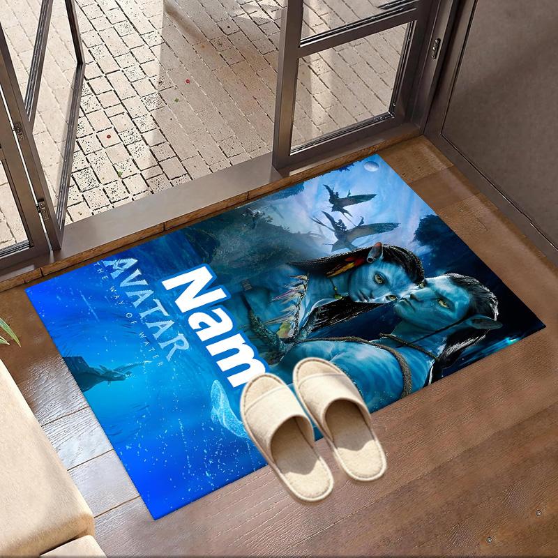 Custom Name Personalized Avatar Print Carpet, Versatile Home Decor Rug, for Playroom, Apartment, Balcony, Entryway, Hallway Gift