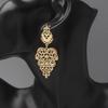 Baroque Hollow Geometric Dangle Earrings for Women Gold Color Palace Style Jewelry Bohemian Hanging Earrings Oorbellen