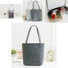 Fashionable Gray Felt Shopping Bag With Sturdy Construction And Chic Look