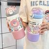 New High Appearance Level Double Drink Thermos Cup Stainless Steel Cup Home Student Water Cup Girls Portable Children's Cup