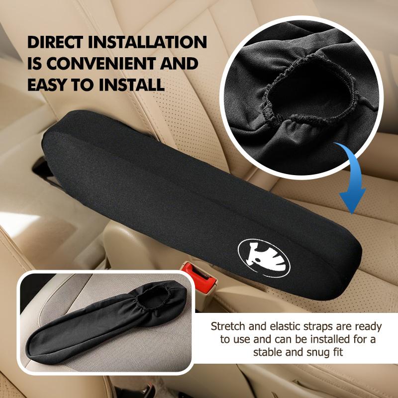 AAABT1 Car Interior Armrest Dust Proof Hand Armrest Protector Covers For Skoda Kamiq MK3 Roomster Rapid Kodiaq Karoq Fabia Enyaq
