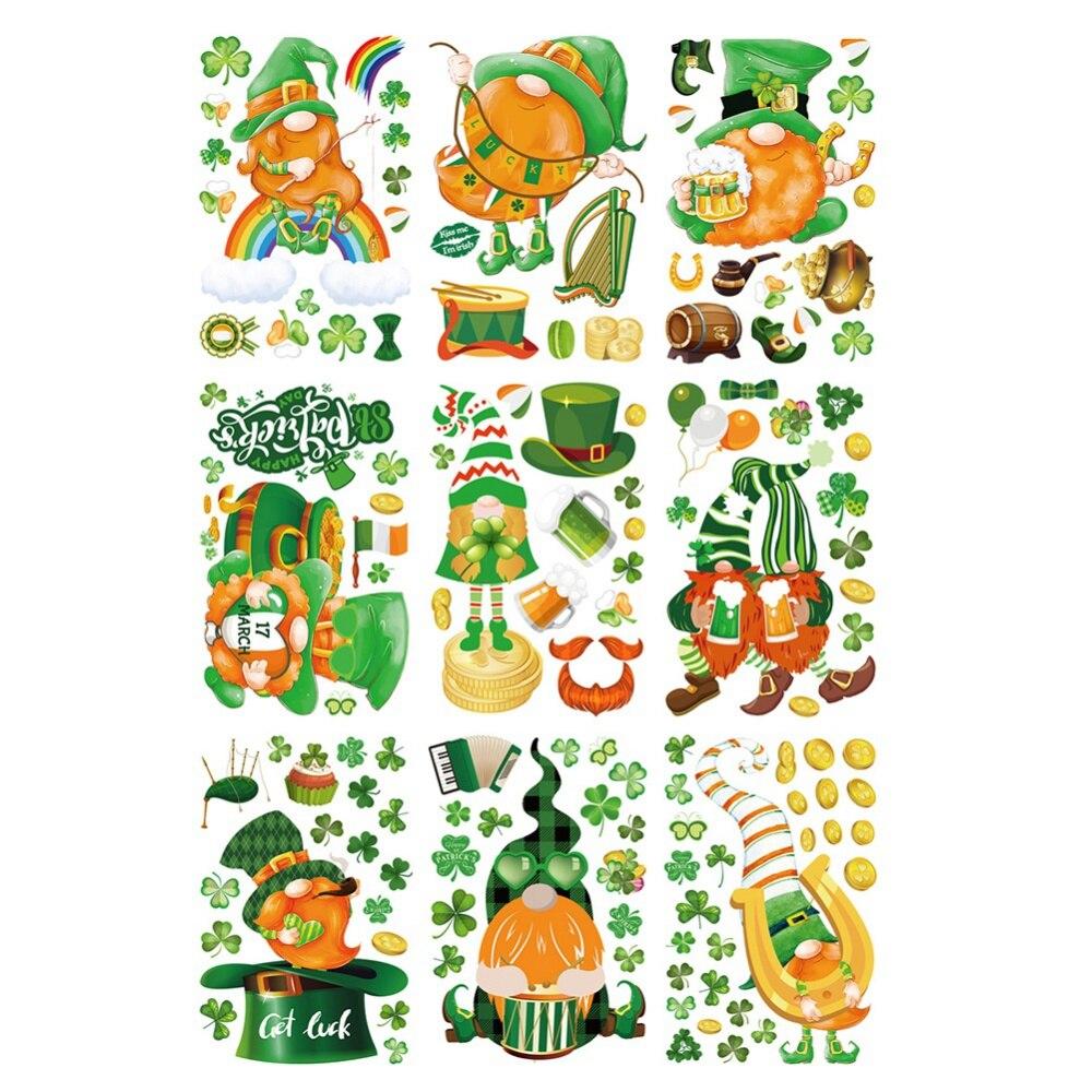 Rotumaty 14 Sheets St. Patrick’s Day Wall Stickers - Large Shamrock Decals Set (108 Pcs) For Home, School & Office Party Decor - View #5